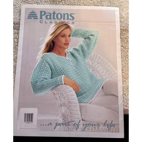 Patons Summer Fall Summer Sweater Knitting & Crochet Pattern Booklets Lot of 3 - Picture 14 of 14